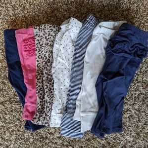 3-6 Month Girl Leggings Lot of 7